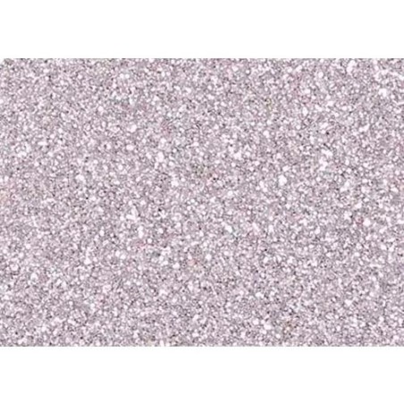 FAMA GOMA EVA 20X30CM GROSOR 2MM GLITTER PLATA