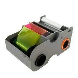 FARGO CINTA DE TRANSFERENCIA TÉRMICA PARA 250 IMPRESIONES (YMCK0) + RODILLO DE LIMPIEZA DTC1250 DTC1000