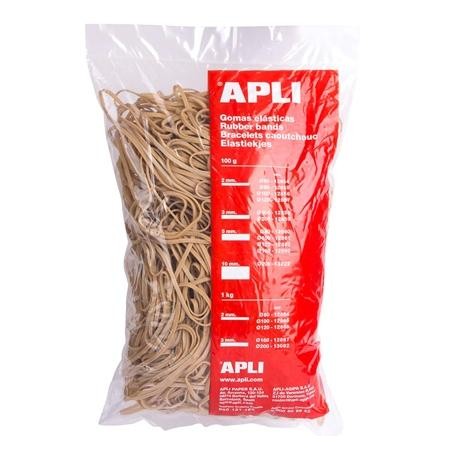 APLI GOMA ELÁSTICA MARRÓN CAUCHO 160X3MM 1KG