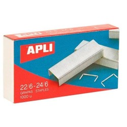 APLI GRAPAS 22/6 - 24/6 GALVANIZADAS -CAJA DE 1000 -10U-