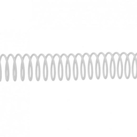 FELLOWES ESPIRAL METÁLICA PASO 5:1 12MM A4 BLANCO PACK 100 UD