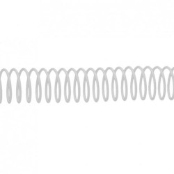 FELLOWES ESPIRAL METÁLICA PASO 5:1 24MM A4 BLANCO PACK 100 UD