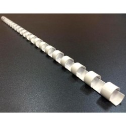 FELLOWES CANUTILLO 6MM PLÁSTICO BLANCO PACK 25 UD