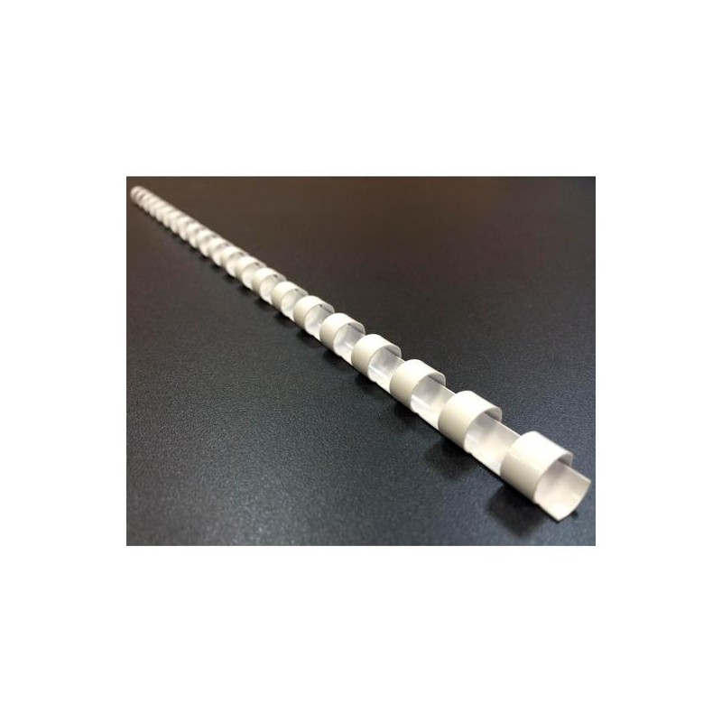 FELLOWES CANUTILLO 6MM PLÁSTICO BLANCO PACK 25 UD