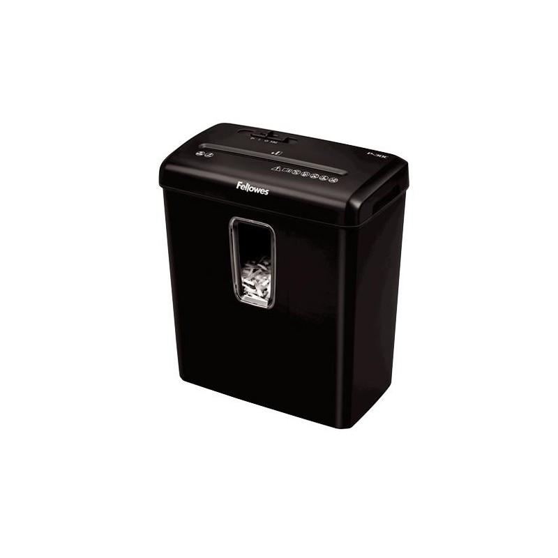 FELLOWES DESTRUCTORA MANUAL P-30C CORTE EN PARTÍCULAS 4X34MM (P-4) 15L NEGRO
