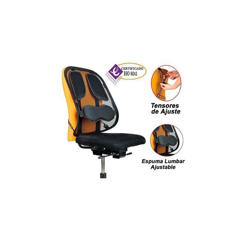 FELLOWES RESPALDO ERGONÓMICO DE REJILLA MESH PROFESIONAL