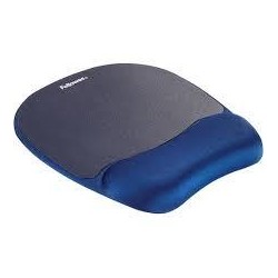 FELLOWES ALFOMBRILLA CON REPOSAMUÑECAS MEMORY FOAM AZUL