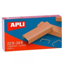 APLI GRAPAS 22/6-24/6 COBREADAS CAJA 1000 UD -PACK 10 CAJAS-