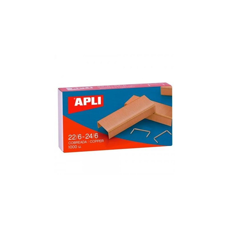 APLI GRAPAS 22/6-24/6 COBREADAS CAJA 1000 UD -PACK 10 CAJAS-