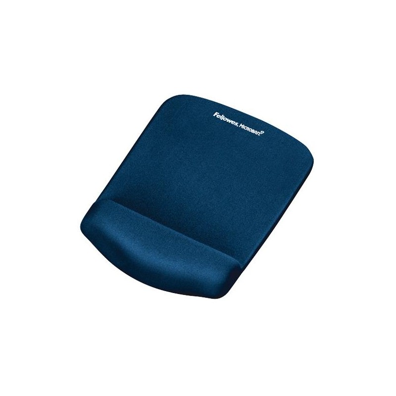 FELLOWES ALFOMBRILLA CON REPOSAMUÑECAS AZUL DE GEL Y ESPUMA DE ALTA DENSIDAD /PROTECCIÓN ANTIBACTERIAS