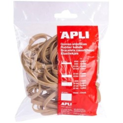 APLI GOMA ELÁSTICA MARRÓN CAUCHO 140X2MM 100 GR.