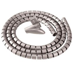 FELLOWES ORGANIZADOR CABLES PLATEADO CABLEZIP