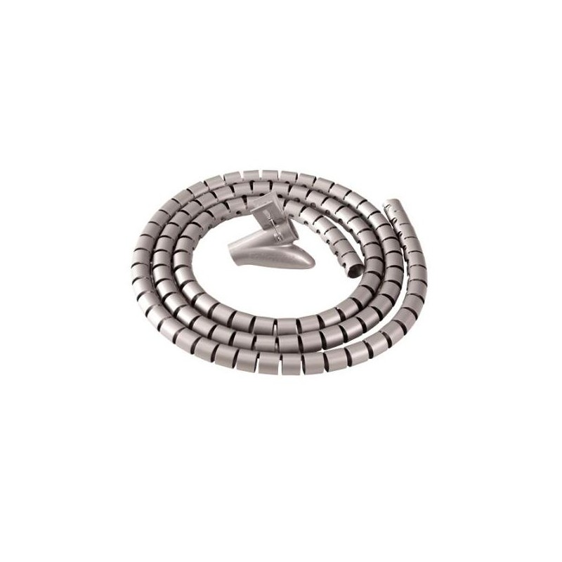 FELLOWES ORGANIZADOR CABLES PLATEADO CABLEZIP