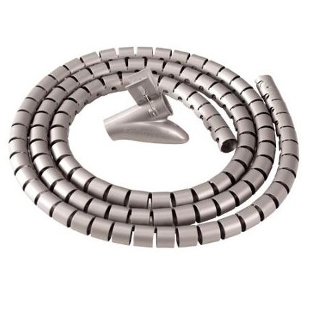 FELLOWES ORGANIZADOR CABLES PLATEADO CABLEZIP