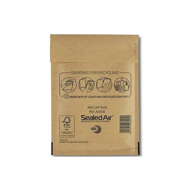 FELLOWES BOLSA DE BURBUJAS BANKER BOX Nº16 ACOLCHADA 220X340MM KRAFT -PACK DE 10-