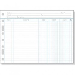 FINOCAM RECAMBIO MULTIFIN CUENTAS CORRIENTES 3006 FOLIO APAISADO 50H 90GR