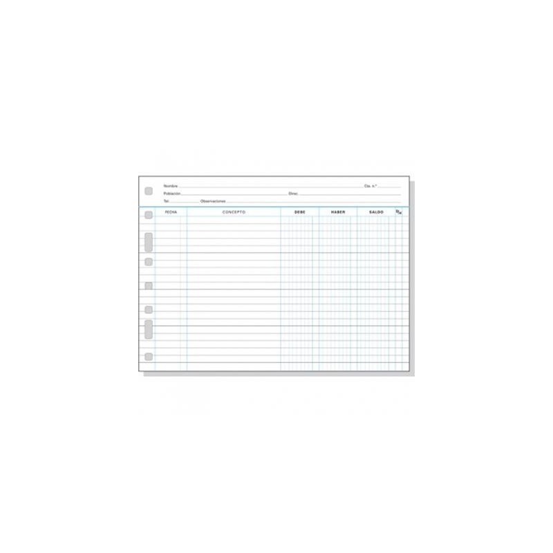 FINOCAM RECAMBIO MULTIFIN CUENTAS CORRIENTES 3006 FOLIO APAISADO 50H 90GR