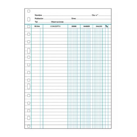 FINOCAM RECAMBIO MULTITALADRO CUENTAS CORRIENTE FOLIO 3016