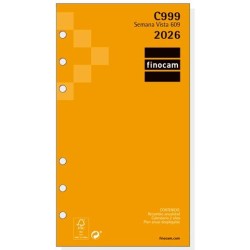 FINOCAM RECAMBIO ANUAL AGENDA DE ANILLAS CLASSIC C999 609-94X171MM SVH 2026