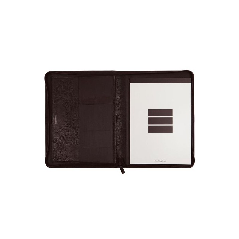 FINOCAM PORTADOCUMENTOS FOCUS CREMALLERA A4 POLIURETANO EFECTO PIEL NEGRO