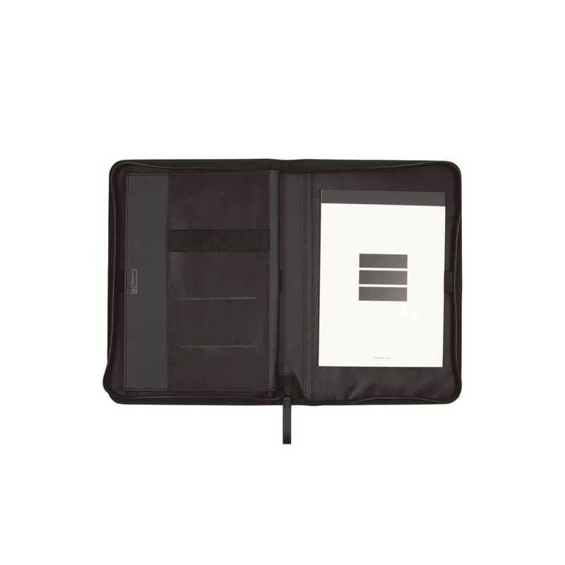 FINOCAM PORTADOCUMENTOS CREMALLERA A5 NOPAL NEGRO