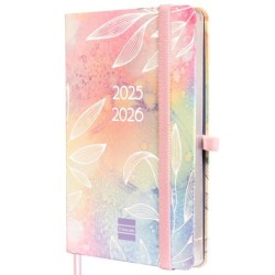 FINOCAM AGENDA MÍNIMAL 18 MESES M3 SVH CIERRE C/GOMA TAPA DURA PRETTY 2025-2026