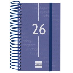 FINOCAM AGENDA ESPIRAL YEAR E3-79X127MM 1DP TAPA PP AZUL 2026