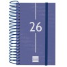 FINOCAM AGENDA ESPIRAL YEAR E3-79X127MM 1DP TAPA PP AZUL 2026
