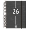 FINOCAM AGENDA ESPIRAL YEAR E10-155X212MM 1DP TAPA PP NEGRO 2026