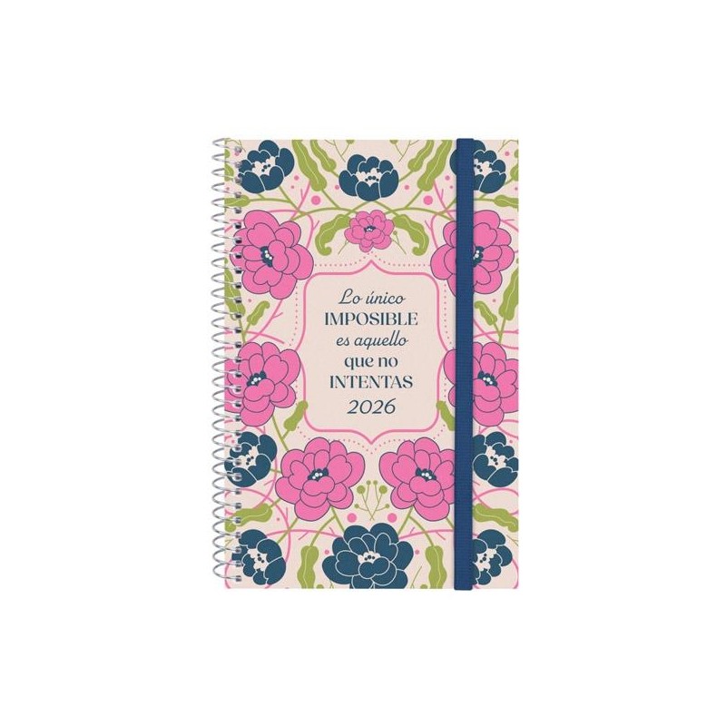 FINOCAM AGENDA ESPIRAL DESIGN COLLECTION E5-117X181MM SVH TAPA PP IMPOSIBLE 2026