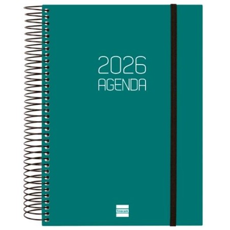 FINOCAM AGENDA ESPIRAL OPAQUE E10-155X212MM 1DP TAPA PP VERDE 2026