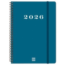 FINOCAM AGENDA ESPIRAL MY E10-155X212MM SVH TAPA DURA AZUL 2026