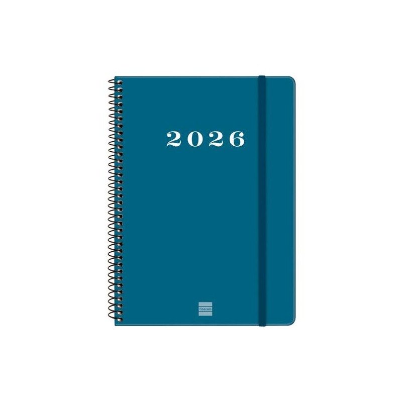 FINOCAM AGENDA ESPIRAL MY E10-155X212MM SVH TAPA DURA AZUL 2026