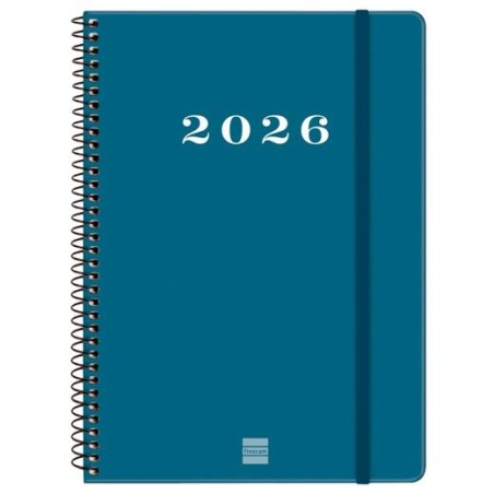 FINOCAM AGENDA ESPIRAL MY E10-155X212MM SVH TAPA DURA AZUL 2026