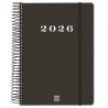 FINOCAM AGENDA ESPIRAL MY E10-155X212MM 1DP TAPA DURA NEGRO 2026