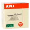 APLI NOTAS ADHESIVAS CLASSIC 75X75MM CUBO DE 400H AMARILLO