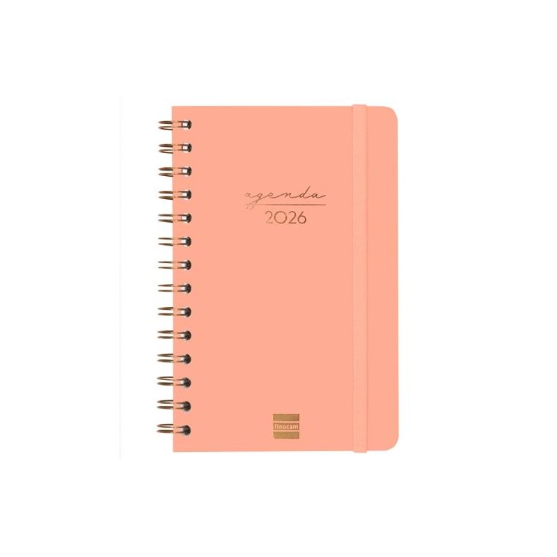 FINOCAM AGENDA ESPIRAL ALMA E5-117X181MM SVH TAPA DURA CORAL 2026