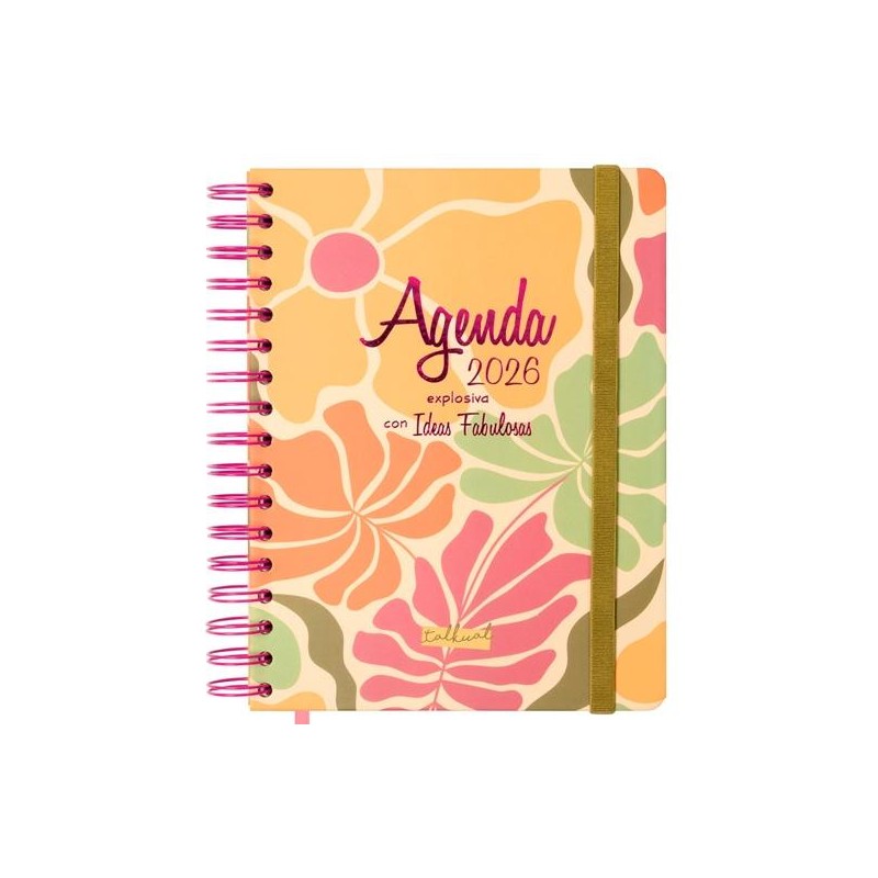 FINOCAM AGENDA ESPIRAL TALKUAL 4º-155X217MM SVH TAPA DURA IDEAS 2026