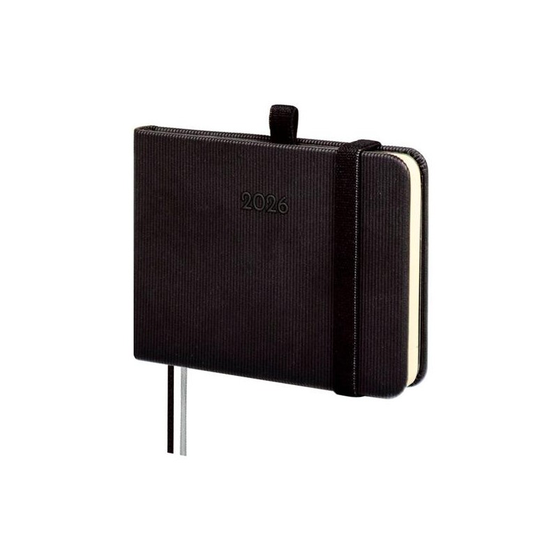 FINOCAM AGENDA MÍNIMAL TEXTURA M0-104X73MM SVV TAPA DURA NEGRO 2026