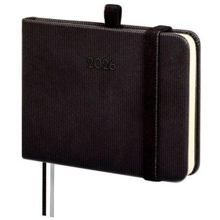 FINOCAM AGENDA MÍNIMAL TEXTURA M0-104X73MM SVV TAPA DURA NEGRO 2026