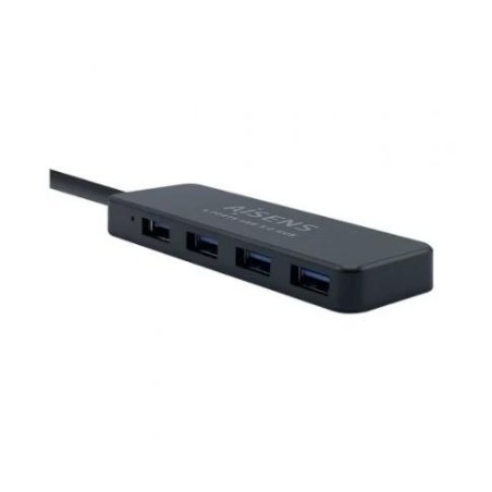 AISENS HUB USB 3.0, TIPO A/M - 4XTIPO A/H NEGRO 30CM