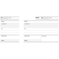 APLI TALONARIO RECIBO CON MATRIZ TERCIO APAISADO LITO A-16 MICROPERFORADO