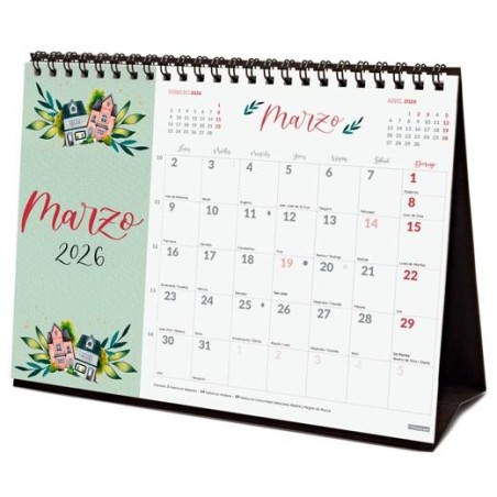 FINOCAM CALENDARIO DE SOBREMESA PARA ESCRIBIR S-210X150MM MV IMÁGENES THE FLOWER JOURNAL 2026