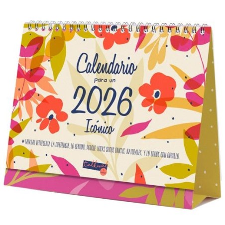 FINOCAM CALENDARIO DE SOBREMESA PARA ESCRIBIR S-210X150MM MV TALKUAL ICÓNICO 2026