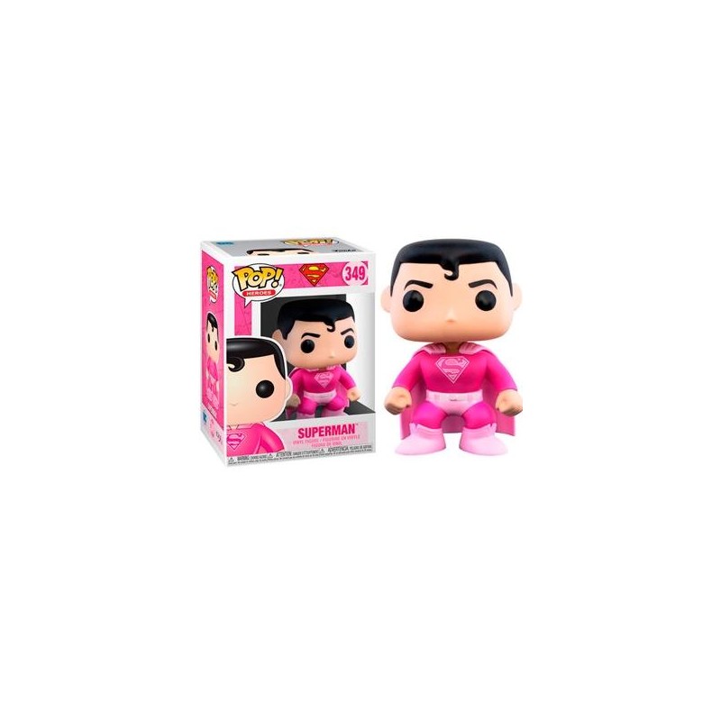 FUNKO POP DC SUPERMAN ROSA INVESTIGACION CONTRA EL CANCER DE MAMA Nº 349 -CAJA ORIGINAL-