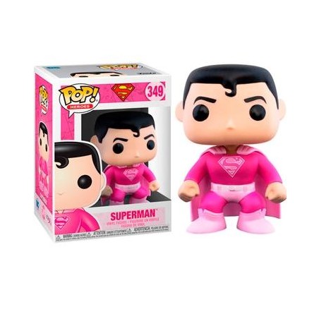 FUNKO POP DC SUPERMAN ROSA INVESTIGACION CONTRA EL CANCER DE MAMA Nº 349 -CAJA ORIGINAL-