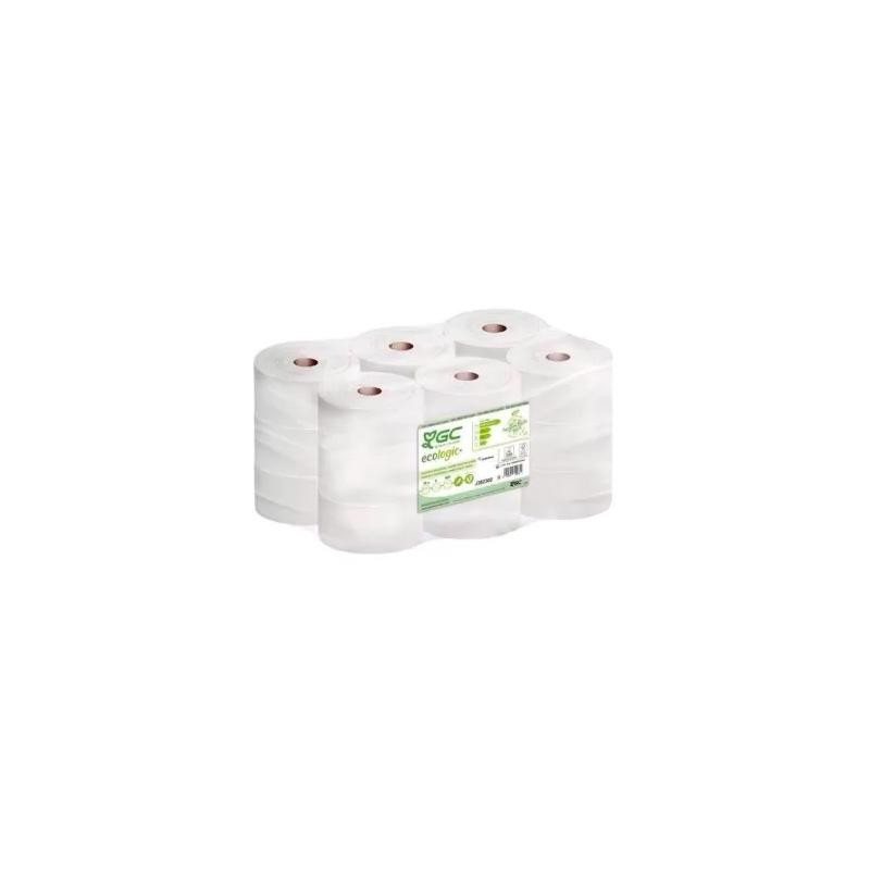 GC ECOLOGIC+ PAPEL HIGIÉNICO INDUSTRIAL RECICLADO 2 CAPAS Ø170MM 124MT PACK 18 ROLLOS