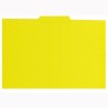 GIO SUBCARPETA CON PESTAÑA CENTRAL FOLIO CARTULINA 250GR AMARILLO INTENSO -50U-