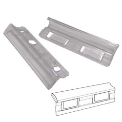 GIO VISOR PARA CARPETA COLGANTE 8,5X1,5 CM CRISTAL -25U-