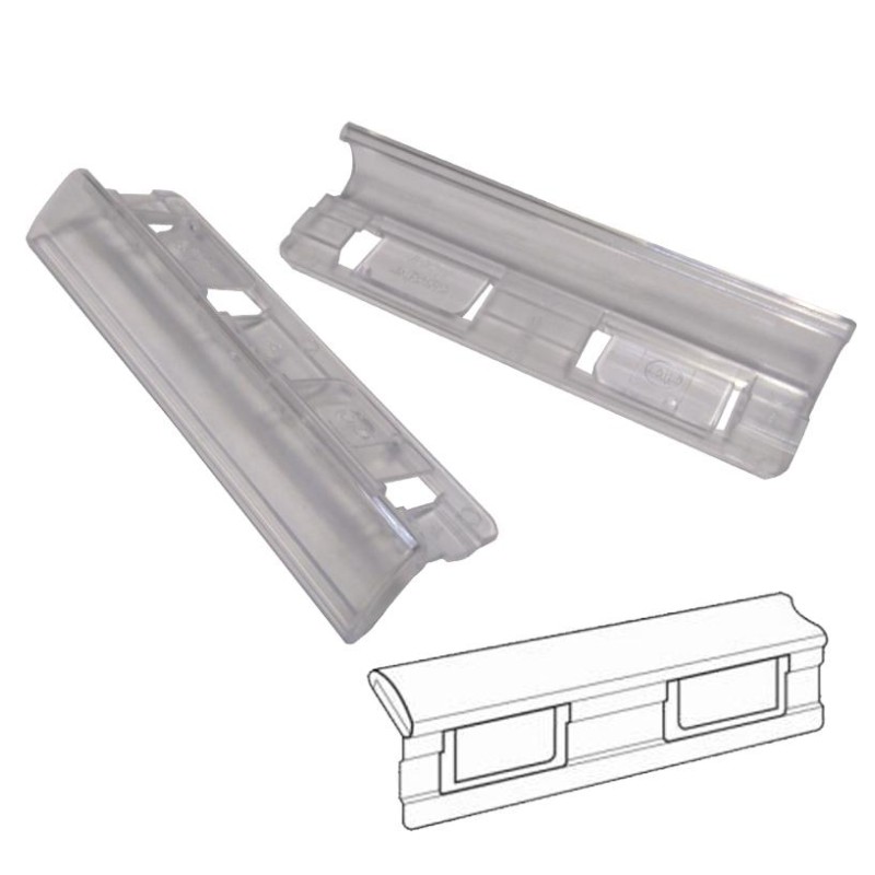 GIO VISOR PARA CARPETA COLGANTE 8,5X1,5 CM CRISTAL -25U-